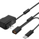 TNP Power Supply Adapter Cable for Kinect - Replacement USB AC Connector Cord Compatible with PC Microsoft Xbox 360 Kinect Motion Sensor System