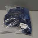 LKOUS Velvet Blazer Women Casual Long Sleeve Lapel Collar Button Blazer Jackets for Business Office (Large, Navy Blue)