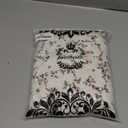 Gardenwed Chiffon Floral Dresses Summer Midi Wedding Guest Dress V Neck for Women Elastic Waist (Large, White Small Flower)