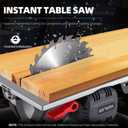 Cordless Circular Saw, Portable Table Saw Compatible with Dewalt 20V Battery, Power Mini Circular Saw with 7-1/4-Inch Blade, 5600RPM, Adjustable 0-57 Max Angle for Wood Cutting Tools (No Battery)