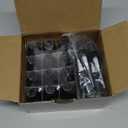 Vivaplex 12, Amber, 1 oz Glass Bottles, with Black Fine Mist Sprayers