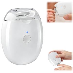 Universal Automatic Fingernail Grinder, 3 in 1 Electric Nail Clippers with LED Light & 3 Speeds, Silent Auto Fingernail Cutter and Polishing Trimmer, for Whole Family 