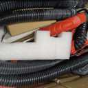Drywall Sander, 2025 Upgraded 8-Amp Popcorn Ceiling Removal Tool with 7 Variable Speed 800-1800RPM, Drywall Sander with Vacuum Dust Collector with Extendable Handle, LED Light, 12pcs Sanding Discs,Red