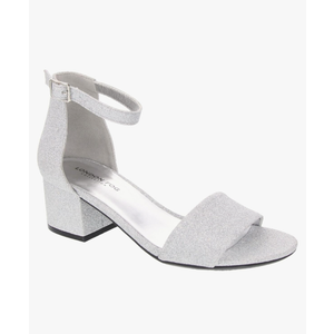LONDON FOG Women's Nikki Low Two Piece Block Heel Dress Shoe Ladies Ankle Strap Pump Sandal, Size:10M