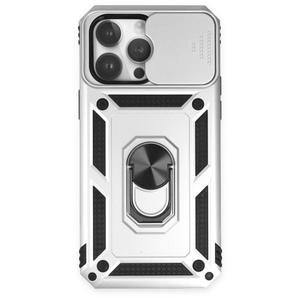 Case for iPhone 11 Pro Case,Slide Camera Cover 360°Swivel Ring Holder Magnetic Kickstand Case for iPhone 11 Pro 5.8" -Silver