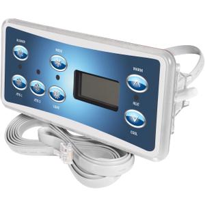 Replacement for Balboa 53189, VL701S Topside Control Panel with 7-Button, with Phone Plug Type Connector Conveniently Connects with VS510SZ and VS520SZ SPA Controllers