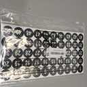 Outus 10 Sheets 1 to 50 Small Number Stickers for Classroom Vinyl Consecutive Number Stickers Self Adhesive Waterproof Decal Labels for School Inventory Classification