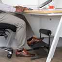 Adjustable Foot Rest Under Desk Footrest Leg Rest, 6 Height Positions Ergonomic with Relief Platform for Standing Desk
