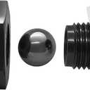 10AN Rollover Valve Aluminum Fuel Cell Tank Mounted Hose Line Fitting AN 10 Tip Roll Over Valves Black Anodized