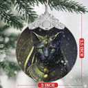 Christmas Ornament, Egyptian Cat Christmas Decoration, Stained Glass Christmas Tree Ornaments, Christmas Ornaments Clearance, Cat Lover Gifts, Xmas Gift for Friend Family Coworker