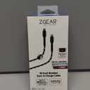ZGear Metal Housing for Lightning to USB C  10 Foot  Braided Sync& Charger Cable