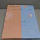 deweisn Folding Lighted Makeup Mirror with 72 LEDs 3 Colors Light Modes USB Rechargable 1800mA Batteries Portable Ultra Thin Compact Vanity Mirror Dimmable Travel Mirror (Purple)