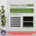 Modern AC Vent Cover 12x12, Premium Linear Slot Diffuser