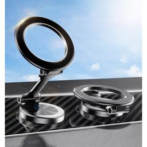 for MagSafe Car Mount for iPhone 17 PRO MAX,Extra Smal Ultra Magnetic Phone Holder for Car Dashboard,Car Phone Holder, Car Accessories for Women Men, Fit for iPhone17 Pro/Air/Max 16 15 14 (Black)