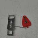 Portable Door Lock Double Hole Security Door Locker Latch Metal Lock Home Room Hotel Theft Security Lock 1Pcs (Color : Black)