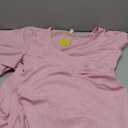 AISWI Maxi Maternity Dress Semi Formal Baby Shower Wedding Guest V-Neck Handkerchief Sleeves Elegant, Sparkly Pink, X-Large