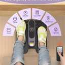 Under Desk Elliptical Machine for Senior Mini Elliptical Leg Exerciser with Remote Quiet Portable Electric Seated Foot Pedal Exerciser for Home Office