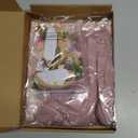 Buryeah 7 Pcs Baby Photoshoot Props Wrap Kit Includes 3 Pcs 66.9 x 35.4'' Newborn Photography Props 4 Pcs Baby Flower Headband Photo Supplies for Boy Girl Infant Toddler