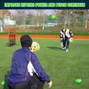 6 Pack Weighted Baseballs Set (16 oz) - Weighted Baseballs for Hitting Training & Improved Power - Pitching Training Baseball for All Skill Levels (Green)