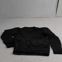 Football Padded Shirt, Black Soccer Goalkeeper Shirts Football Compression Shirt for Basketball Paintball M