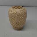 LeGravity Rattan Table Lamp,Small Woven Bedside Lamp,Hobo Wicker Wooden Nightstand Lamp for Bedroom Living Room Desk Kids Room