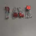 J Hook Crossover Tool Box Mounting Clamps for Pickup Truck Tool Box Mount Tie Downs (4 PCS, Red)