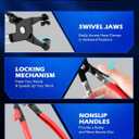 Orion Motor Tech Hose Clamp Pliers, Long Reach Wire Spring Hose Clamp Pliers Remover for Automotive Coolant Radiator Heater and Water Hose with Band Flat or Large Clamps