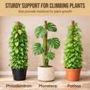 Craft911 Moss Pole Monstera Plant Support 2 Pack 28 Bendable Moss Pole Monstera Plant Support, Plant Stakes for Indoor Plants, Tall Plant Sticks Support for Climbing Plants