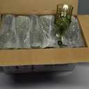 XUWAIDSGN 24 Pcs 7oz Plastic Vintage Glasses Drinking Glasses Unbreakable Wedding Glassware Crystal Water Goblets Reusable Drinkware Vintage Champagne Flutes (24, Dark Green)