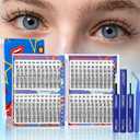 2 x Natural Lash Clusters Kit Wispy Volume Lightweight Cluster Eyelash Extensions DIY Individual Fairy C-Curl Fake Eyelashes 308Pcs 8-16MM Mixed with Bond Seal Tweezers