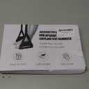 Airplane Foot Hammock, No Collapse Foot Rest for Plane Travel with Extended Adjustment Strap, Portable Desk Foot Hammock with Thickened Foam, Foot Sling Travel Essentials to Relax Your Feet (1 Pc Black)