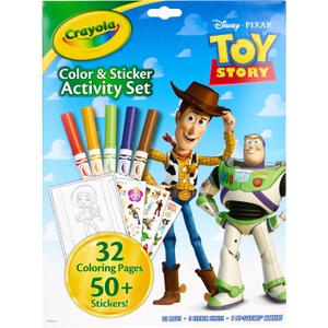 Crayola Color & Sticker Activity Set - Toy Story 5, Includes Coloring Pages, Stickers & Washable Markers, Travel Activity, Art Gift for Kids, Ages 3+