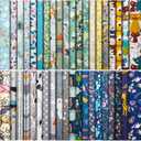40 Pcs 10 x 10 Inches Cotton Fabric Bundle Squares Precut Fabric Squares Multi Color Floral Fat Sheets for Craft DIY Quilting Sewing (Classic Patterns)
