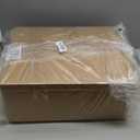 Hushee 30 Pcs Integrated Wedding Lantern Centerpiece Rustic Wooden Holder with Candles and Rings Farmhouse Candle Lantern Decor for Home Valentine Wedding Party Table Decor (Brown and Red)