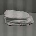Bath Towel Set_White Towel For Bathroom, Luxury Hotel &Spa Quality, 100% Cotton.Includes 2 Large Bath Towels, 2 Hand Towels and 2 Washcloths.Super Soft, Absorbent & Decorative (White/Brown)