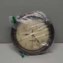 Geevon 12" Vintage Wall Clock Non Ticking with Hygrometer and Thermometer Combo,Battery Operated Quartz Decorative Wall Clocks for Home,Living Room,Office,Classroom,Kitchen,Bedroom Decor