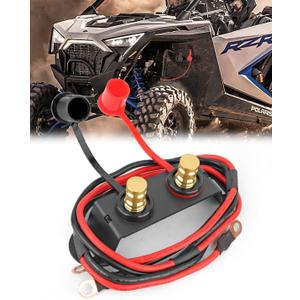 Chelhead Battery Jump Post Kit with Remote Terminals, Steel Mount Bracket and Terminals Extension Relocation Kit Fit for Can Am X3 Polaris RZR UTV ATV Truck Trailer