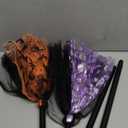 2pcs Kids Witch Broomstick, Halloween Witch Costume Party Decor Broom Props (Orange + Purple)