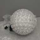 Novelty Lights LED 10in 150 Light Starlight Sphere, Warm White, Extra Large Ornament Ball Light, 5ft Hanging Cord with S Hook, 12ft Power Cord with Stackable Plug, Commercial Grade