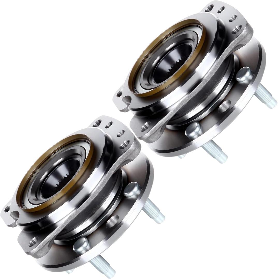 ECCPP Replacement For Pair of 2 New Complete Front Wheel Hub Bearing Assembly 5 Lugs For 1988-1996 For Buick For Pontiac 513044 x2