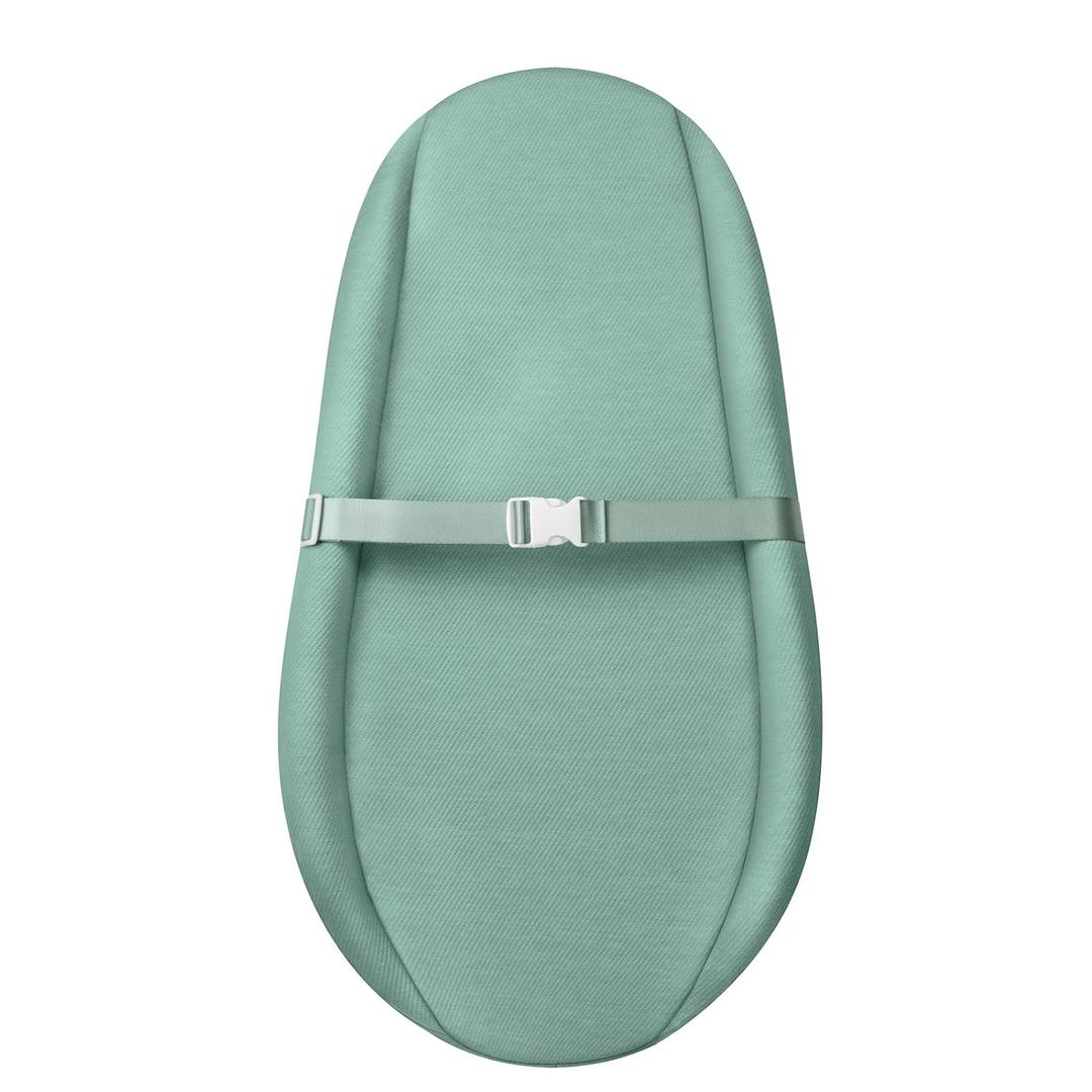 Blissful Diary Baby Changing Pad with Waterproof Lining Foam, Includes a Soft & Washable Cover, Contoured Changing Table Pads for Dresser Top with Non-Slip Bottom, 3216 (Green, Avocado)