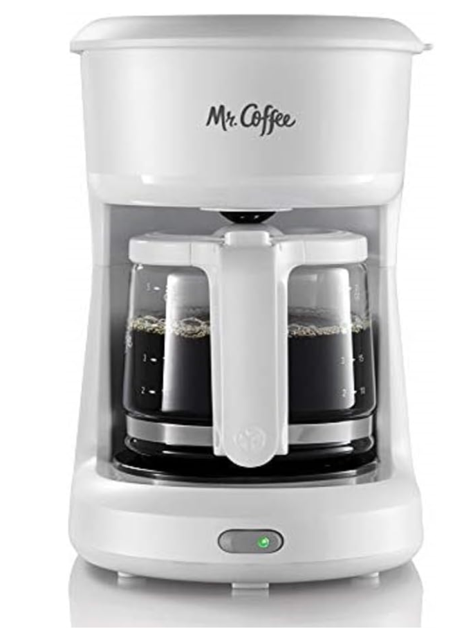 Mr. Coffee 2134286 ® 5Cup Mini Brew Switch Coffee Maker, White