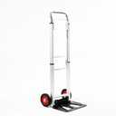 LEADALLWAY Hand Truck Aluminum Foldable Hand Cart with 6" Wheels 220 lbs Capacity