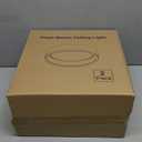 DAKASON 2Pack Black Ceiling Light Flush Mount, Modern LED Ceiling Light Fixture Dimmable with Metal Frame and Wood Painting, 12.5 25W 3/4/5000K CCT Selectable for Kitchen Hallway Dining Living Room