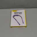 Glocusent Ergonomic Reading Light, 1600mAh Rechargeable Book Light for 100 Hrs - 3 Colors & 5 Brightness, Neck Light with Timers, Sleep Aid & Travel Lock, Perfect for Reading, Knitting & Craft