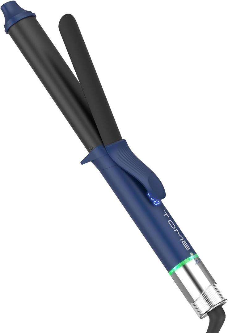 1.25 Inch Curling Iron Tourmaline Ceramic Long Barrel Oval Hair Curler 32 mm, 20s Fast Heating 180450 with LED Display Creates Classic Curls to Loose Waves 100240V Dual Voltage