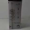 Newstyle Home Satin Nickel Metal Tension Pole Shower Caddy with 4 Basket Shelves