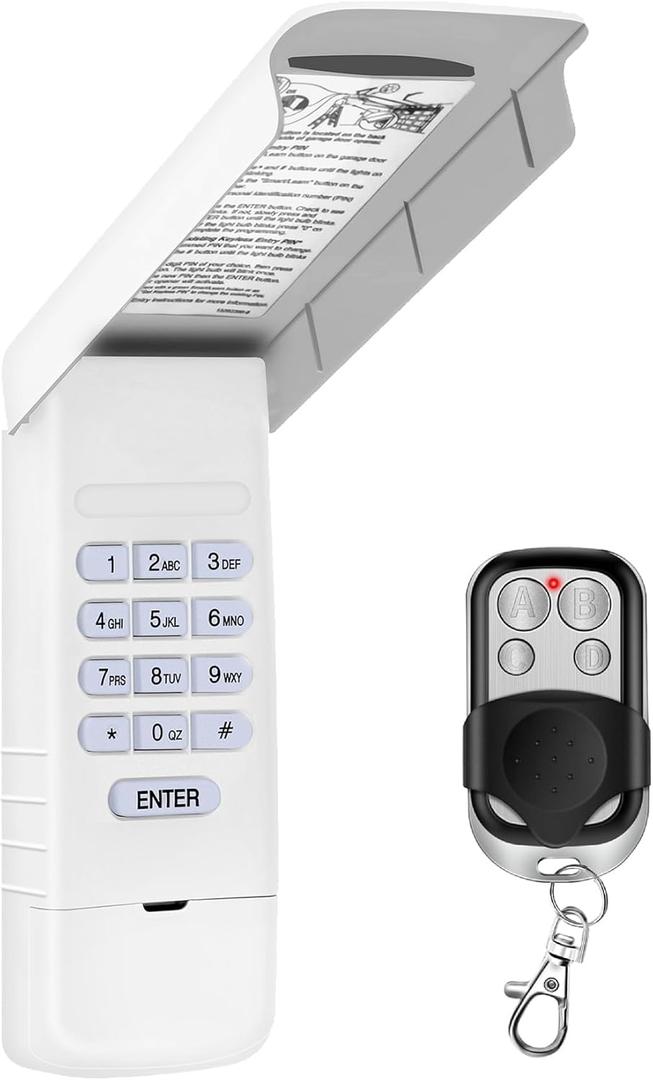 LiftMaster 878MAX 893MAX Secuity+2.0 Universal Garage Door Opener Keypad & Remote