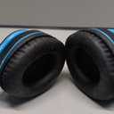ZIHNIC Bluetooth Headphones Over-Ear, Foldable Wireless and Wired Stereo Headset Micro SD/TF, FM for Cell Phone,PC,Soft Earmuffs &Light Weight for Prolonged Wearing (Black/Blue)