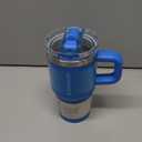 STANLEY Quencher ProTour Flip Straw Tumbler with Leakproof Lid 20 oz | Built-In Straw and Handle | Cup Holder Compatible for Travel | Insulated Stainless Steel Cup | BPA-Free | Azure Fade